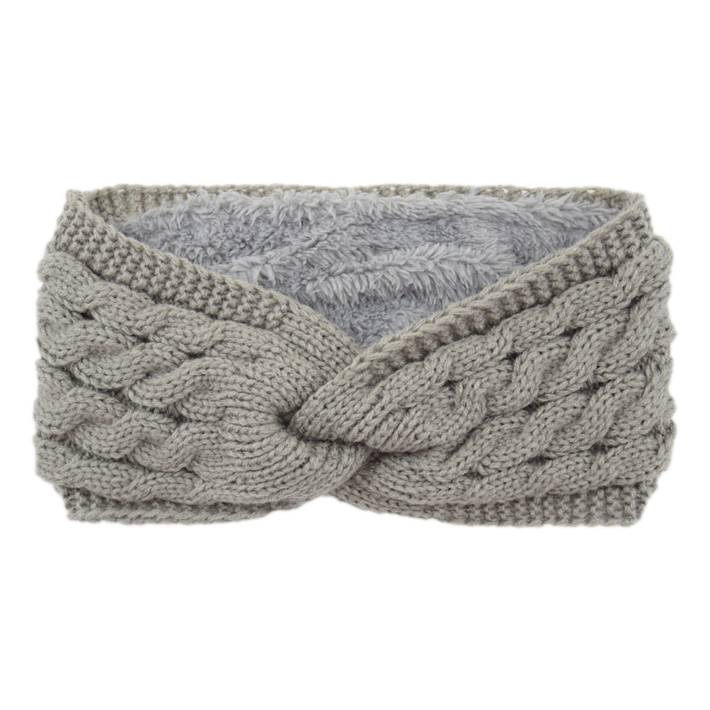Knitted Cross Twist Headband