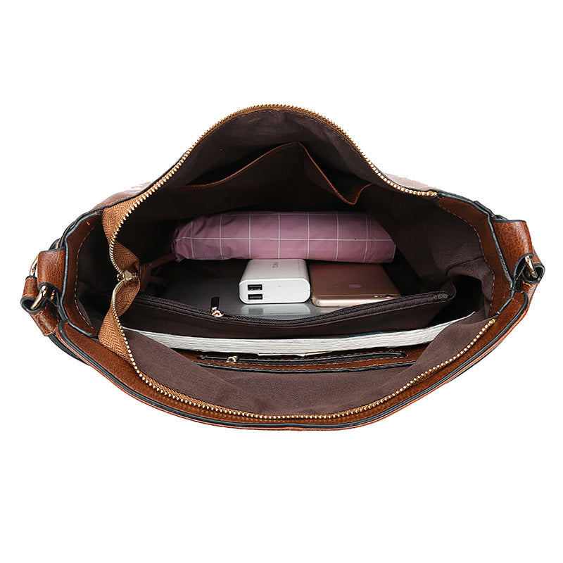 Hobos Zipper Bucket Bag With Adjustable Shoulder-strap Handbag For Women
