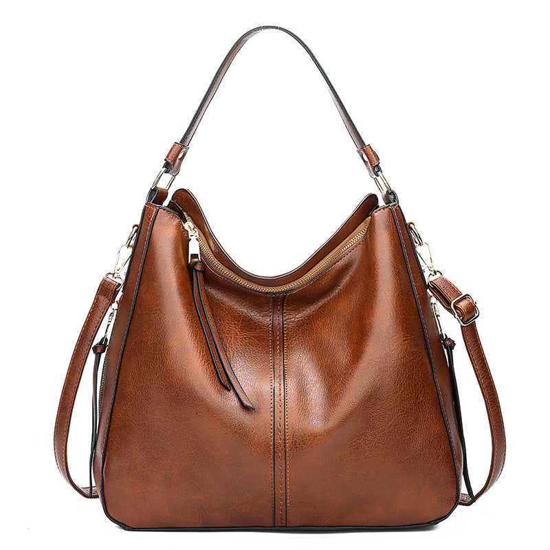 Hobos Zipper Bucket Bag With Adjustable Shoulder-strap Handbag For Women