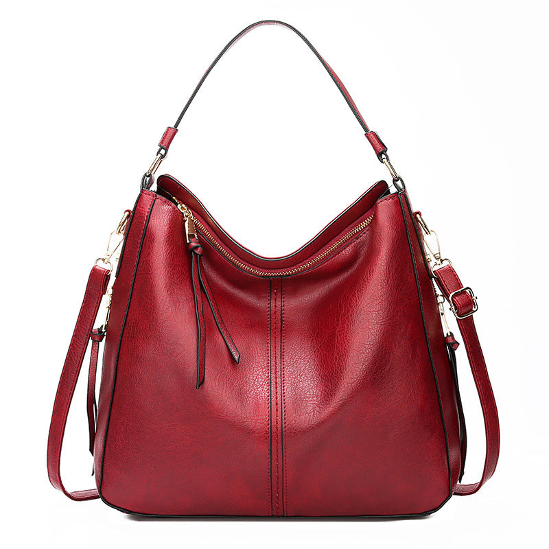 Hobos Zipper Bucket Bag With Adjustable Shoulder-strap Handbag For Women