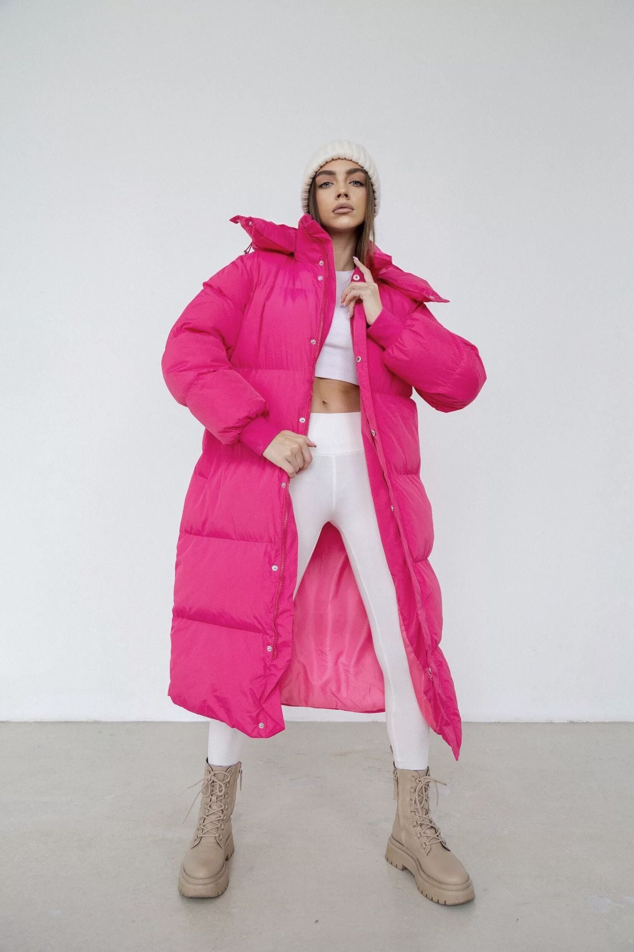 Women's Casual Autumn And Winter Long Loose-fitting Jacket