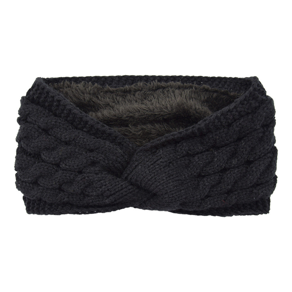 Knitted Cross Twist Headband
