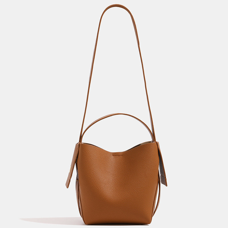 Simple Vintage Women Leather Handbag