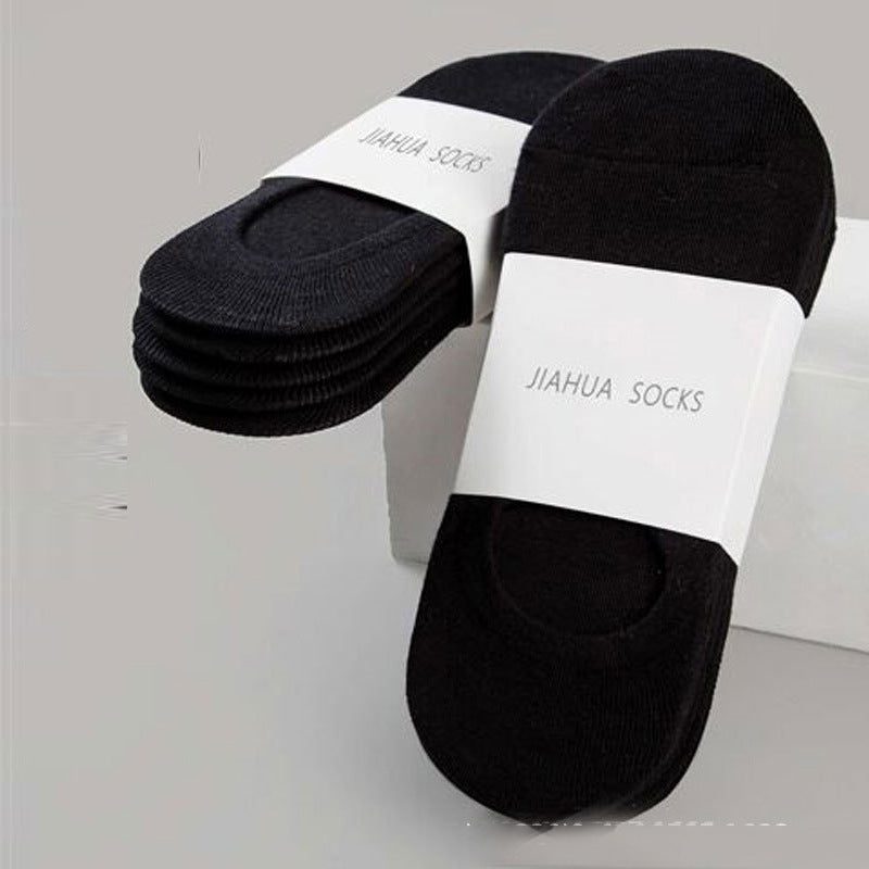 5 pcs Women's Silicone Low Top Invisible Socks