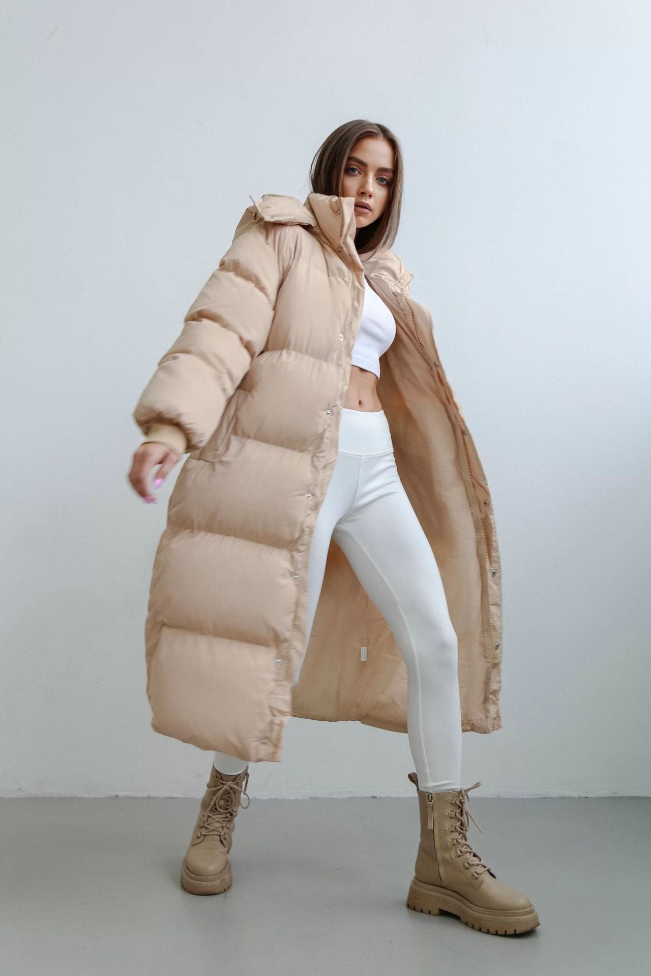 Women's Casual Autumn And Winter Long Loose-fitting Jacket