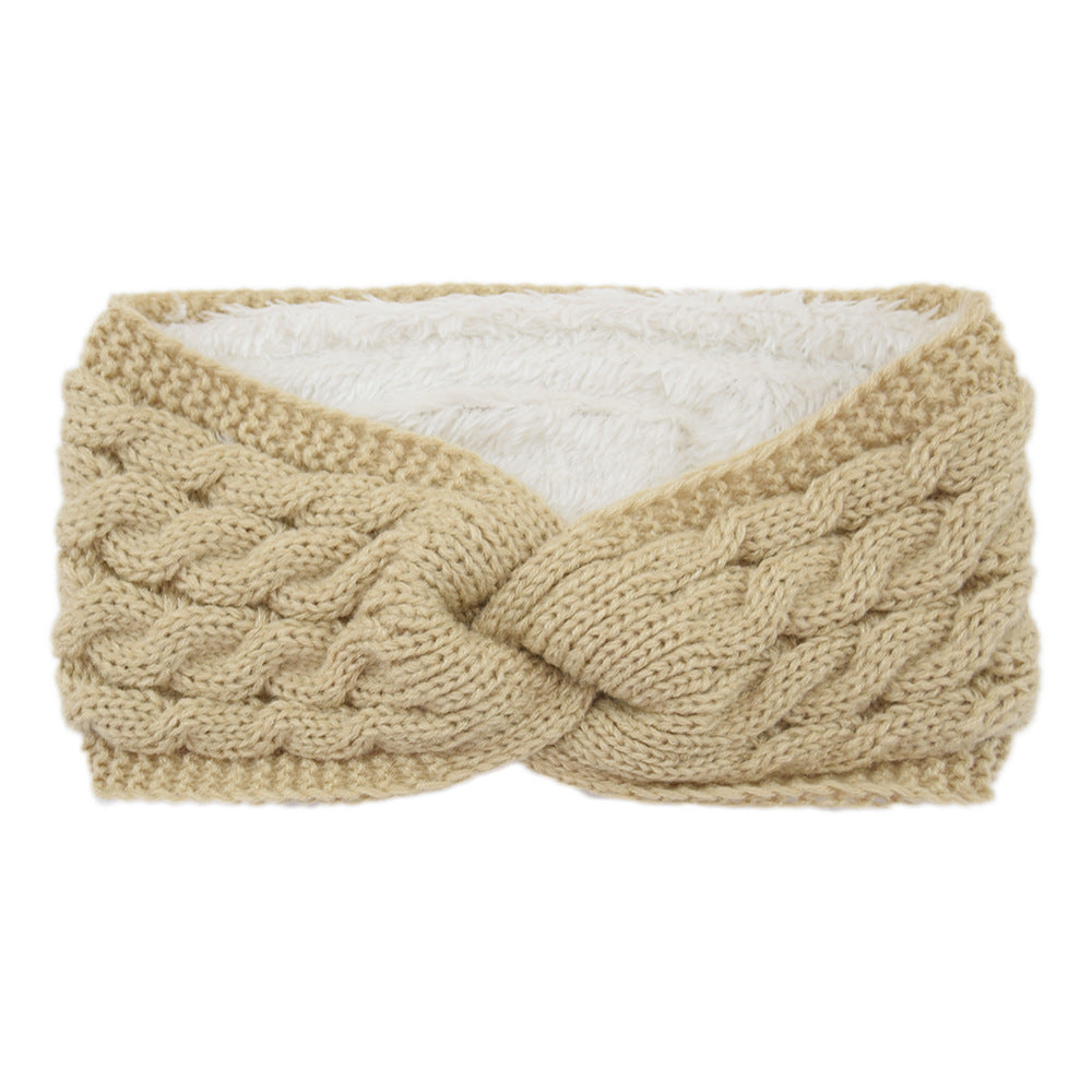 Knitted Cross Twist Headband