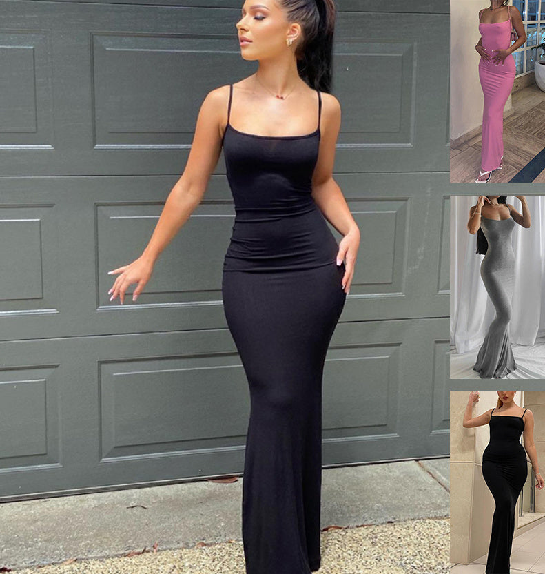 Maxi Spaghetti Strap Dress For Women