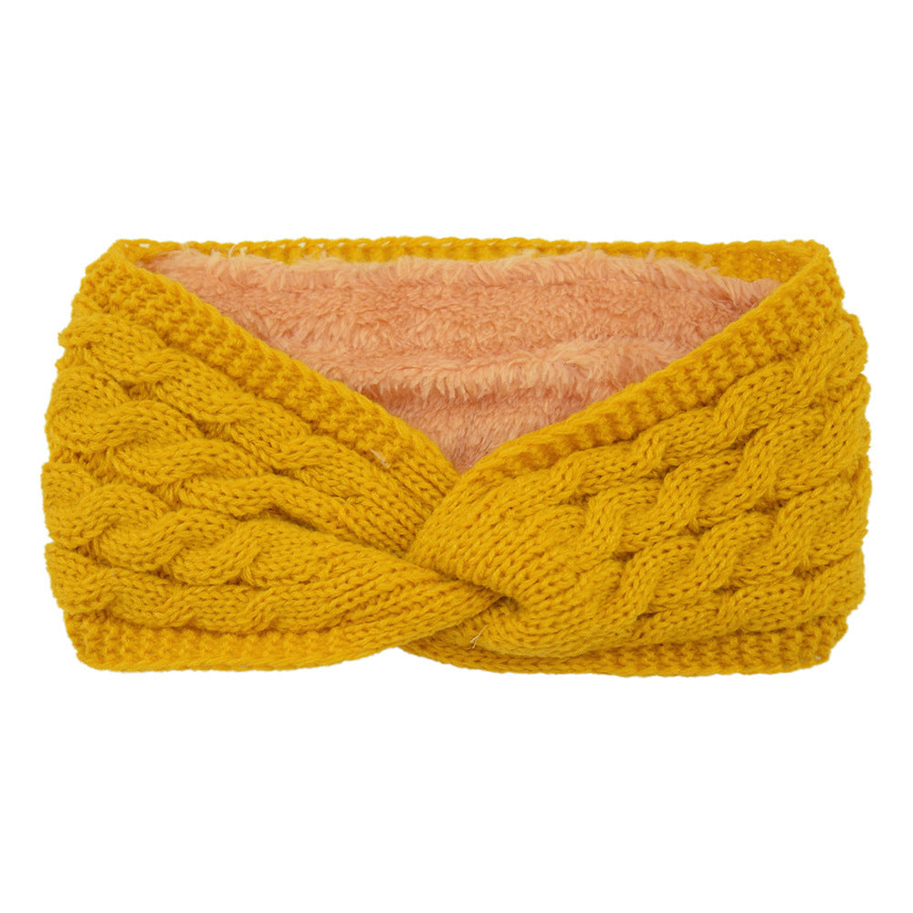 Knitted Cross Twist Headband