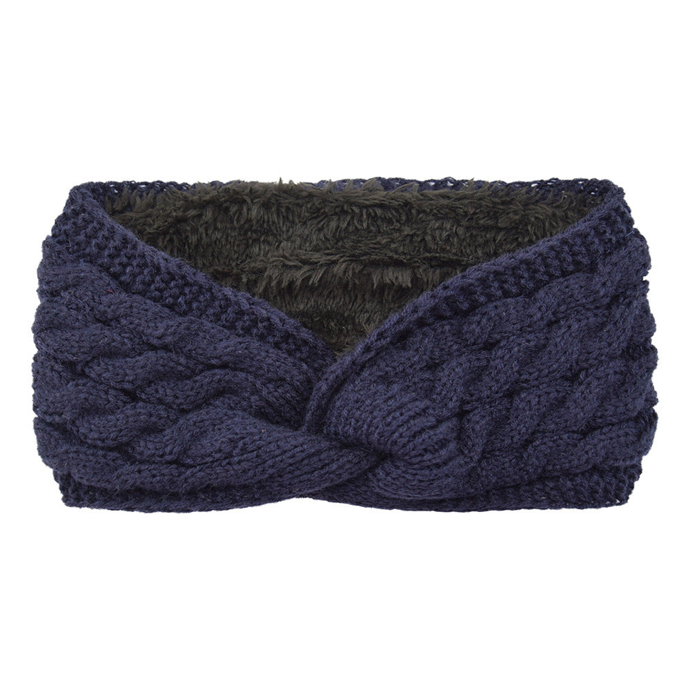 Knitted Cross Twist Headband