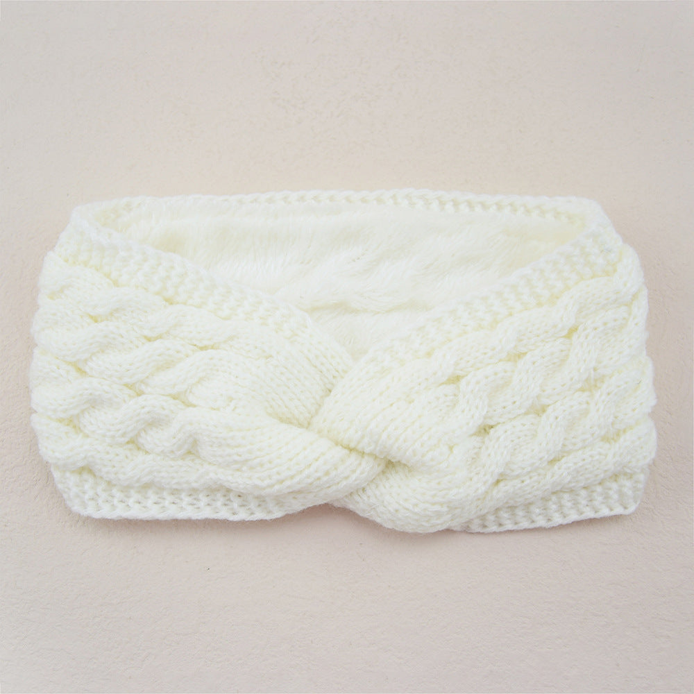 Knitted Cross Twist Headband