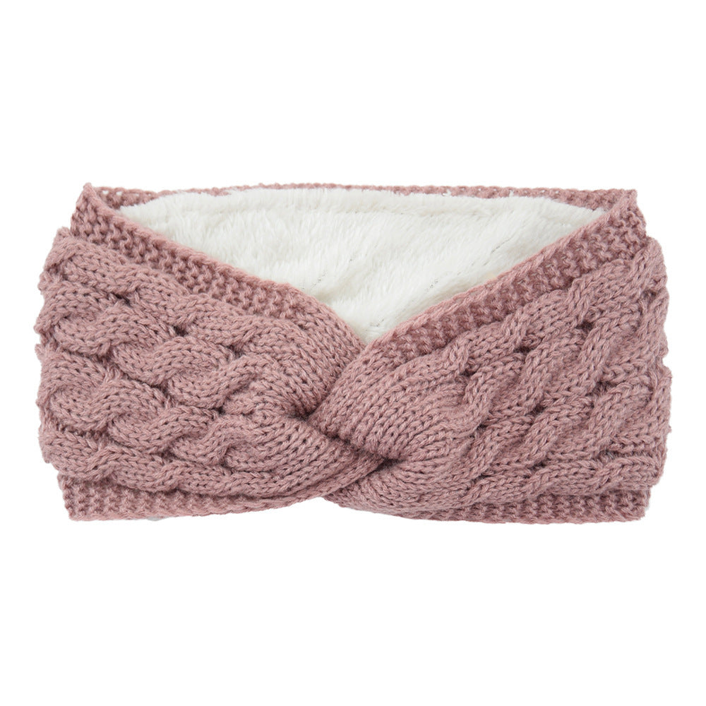 Knitted Cross Twist Headband
