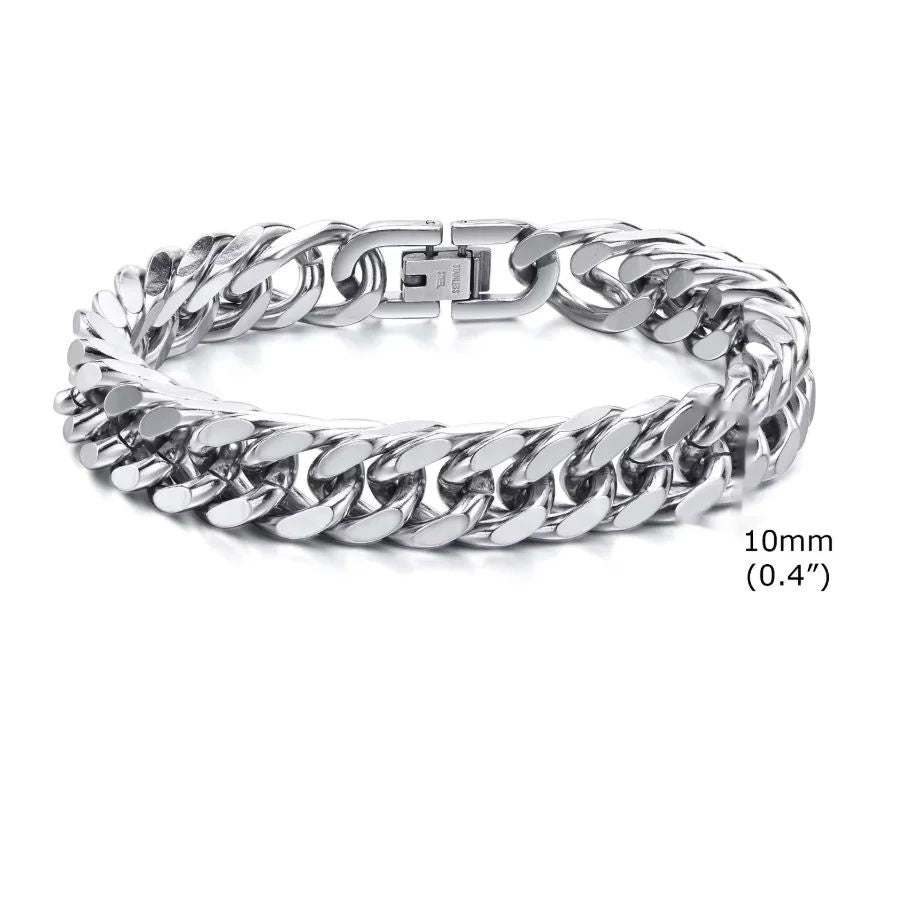 Men's Heavy Duty Stainless Steel Cuban Bracelet