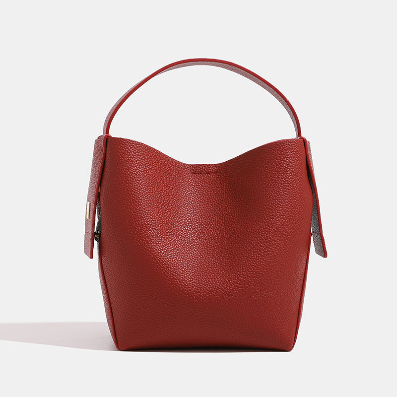 Simple Vintage Women Leather Handbag