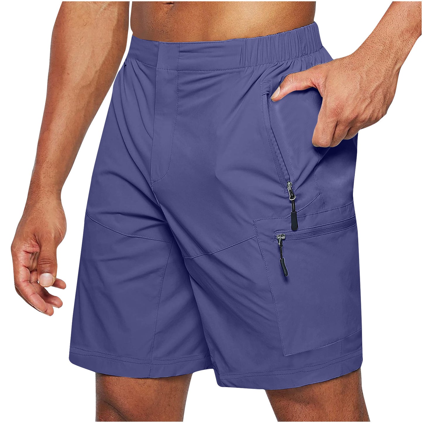 Men's Elastic Waist Strap Knee-Lenght Summer Shorts