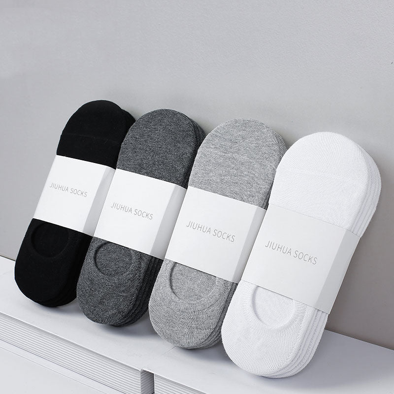 5 pcs Women's Silicone Low Top Invisible Socks