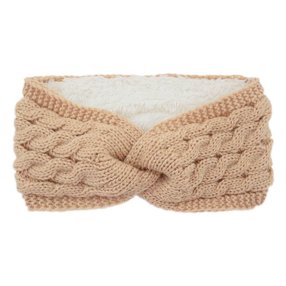 Knitted Cross Twist Headband