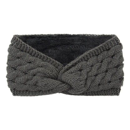 Knitted Cross Twist Headband