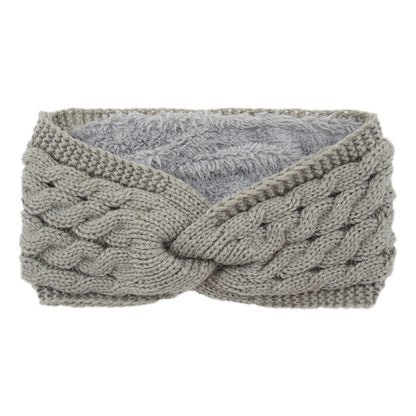 Knitted Cross Twist Headband