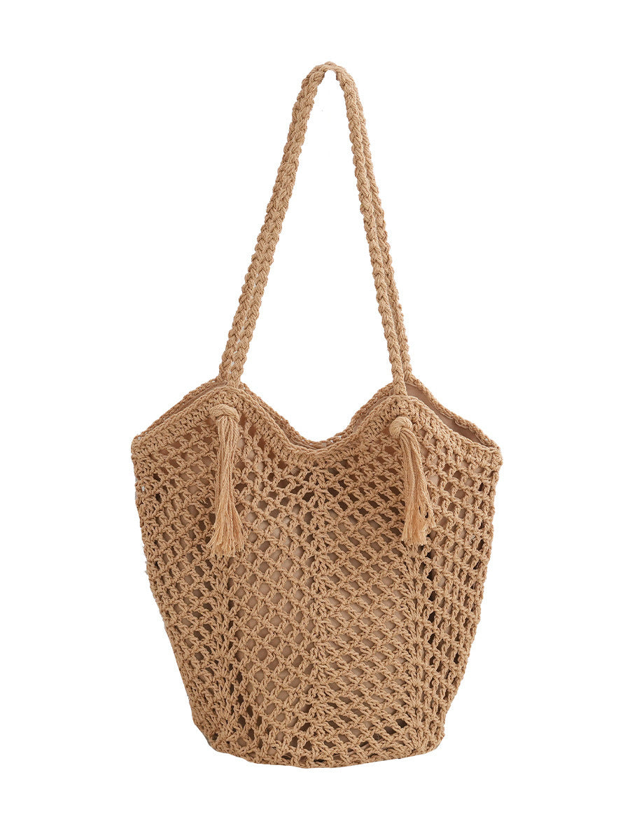 Handmade One-shoulder Bag For Leisure Beach Vacation