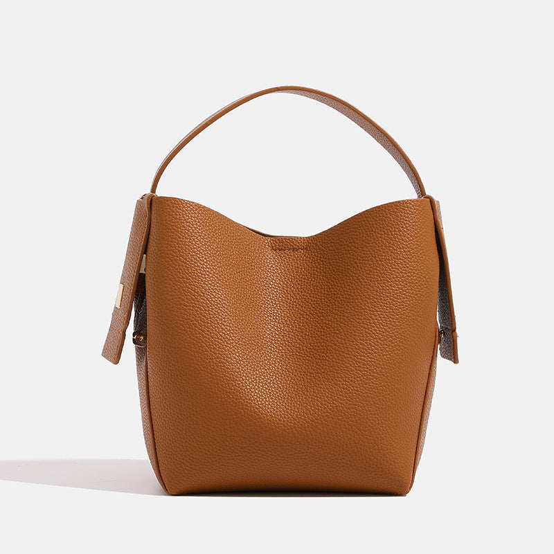 Simple Vintage Women Leather Handbag
