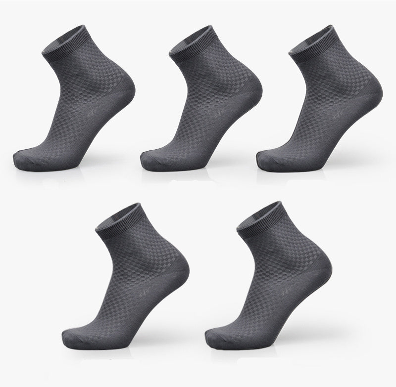 1pcs/ 5pcs/10pcs Men's Bamboo Fiber Socks