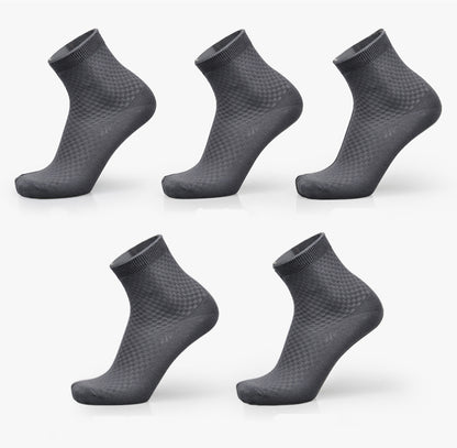 1pcs/ 5pcs/10pcs Men's Bamboo Fiber Socks