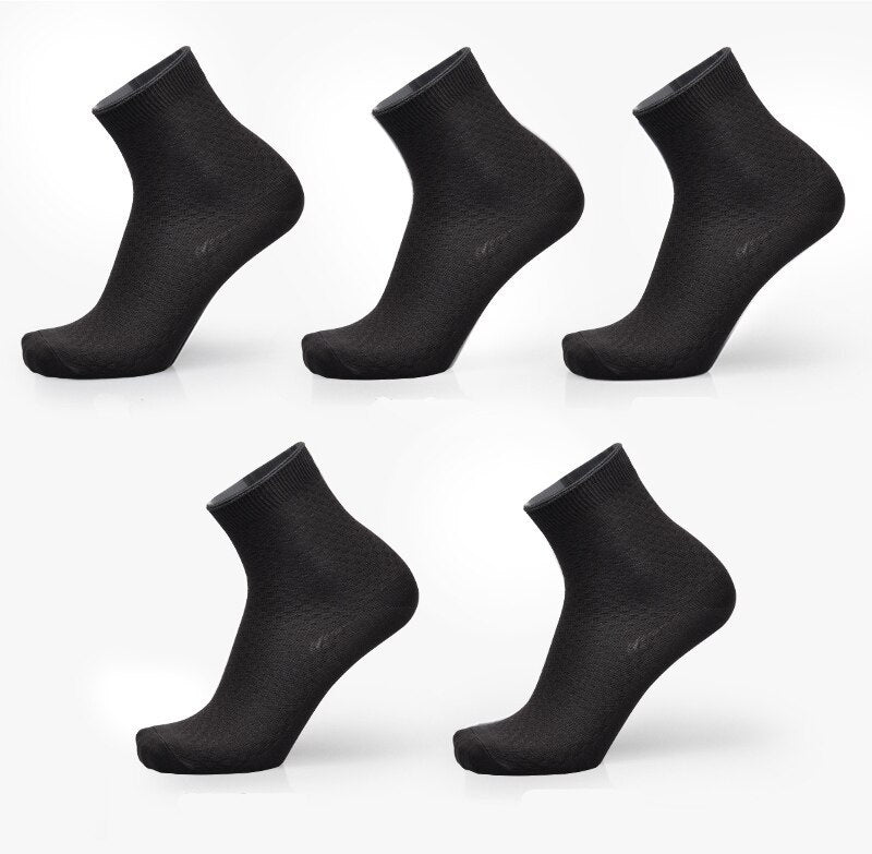 1pcs/ 5pcs/10pcs Men's Bamboo Fiber Socks