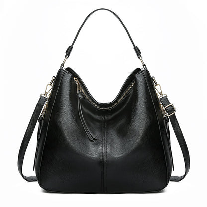 Hobos Zipper Bucket Bag With Adjustable Shoulder-strap Handbag For Women