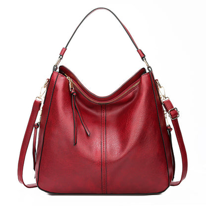Hobos Zipper Bucket Bag With Adjustable Shoulder-strap Handbag For Women