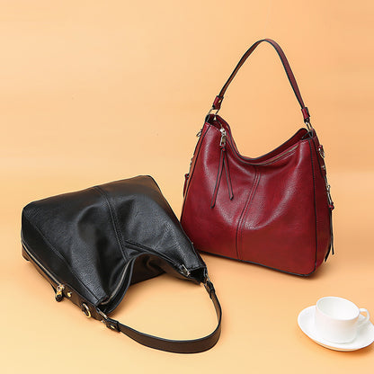Hobos Zipper Bucket Bag With Adjustable Shoulder-strap Handbag For Women