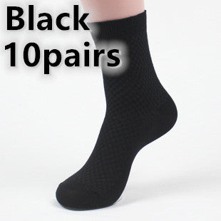 1pcs/ 5pcs/10pcs Men's Bamboo Fiber Socks
