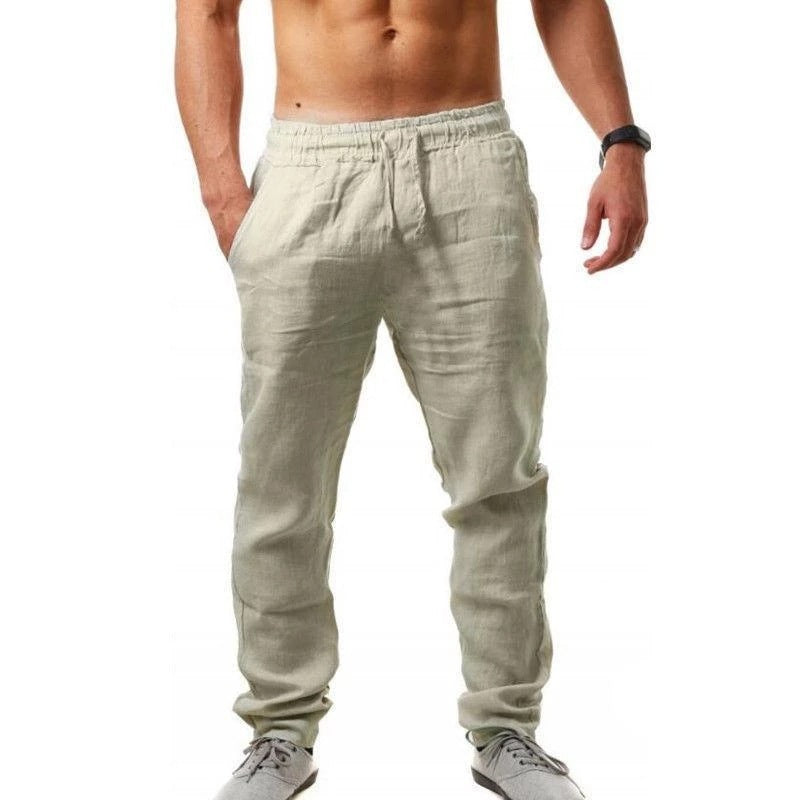 Breathable Cotton And Linen Loose Casual Joggers
