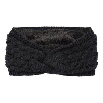 Knitted Cross Twist Headband