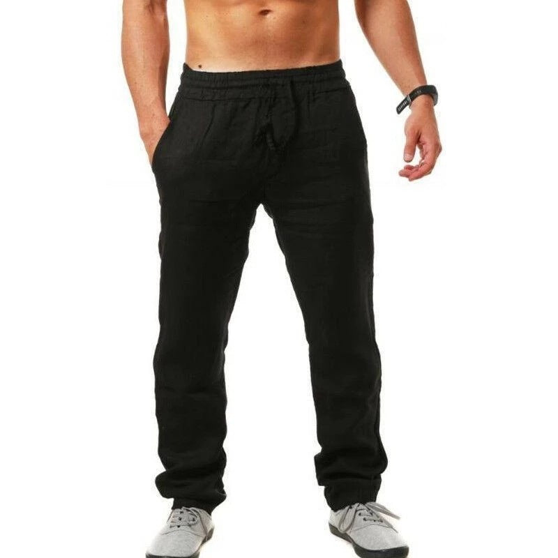 Breathable Cotton And Linen Loose Casual Joggers