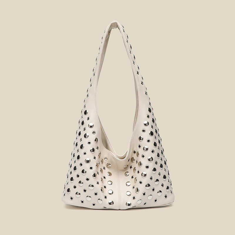 Trendy Cool Dot Rivet Shoulder Bag For Women