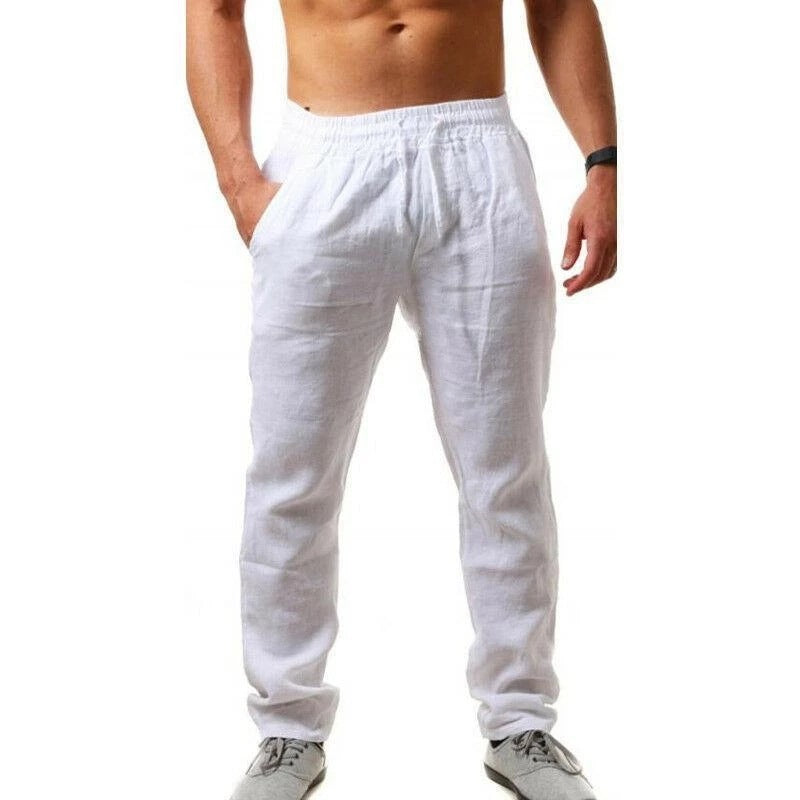 Breathable Cotton And Linen Loose Casual Joggers