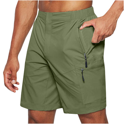 Men's Elastic Waist Strap Knee-Lenght Summer Shorts
