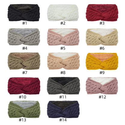 Knitted Cross Twist Headband