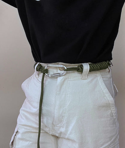Metal Braiding String Unisex Pant Belt