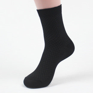 1pcs/ 5pcs/10pcs Men's Bamboo Fiber Socks