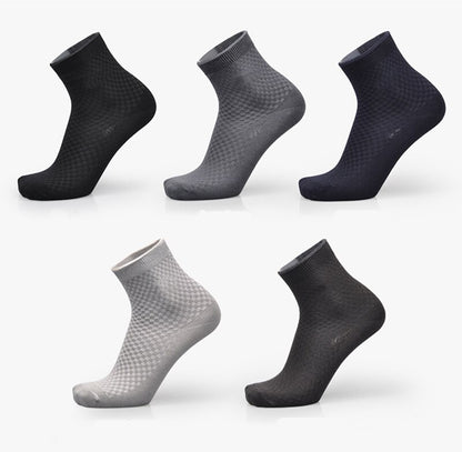1pcs/ 5pcs/10pcs Men's Bamboo Fiber Socks
