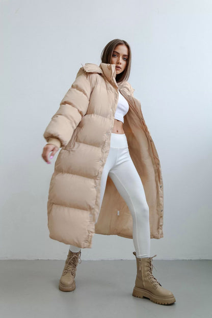 Women's Casual Autumn And Winter Long Loose-fitting Jacket