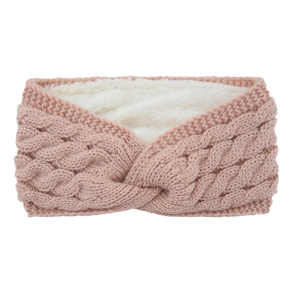 Knitted Cross Twist Headband