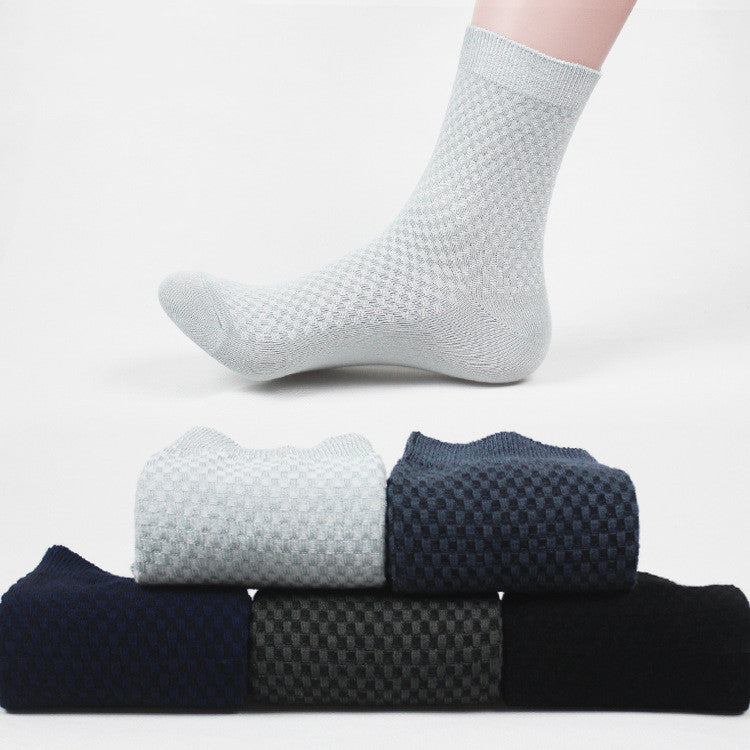 1pcs/ 5pcs/10pcs Men's Bamboo Fiber Socks