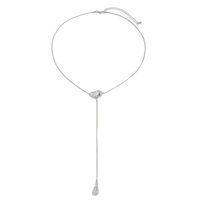 Classy CCB Water Drop Pendant Necklace