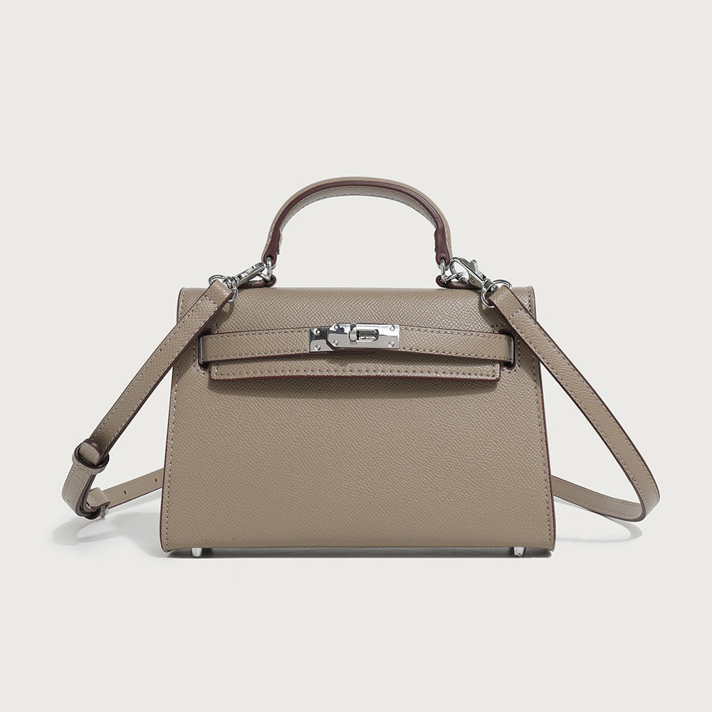 Elegant Minimalist PU Leather Handbag Crossbody Bag For Women