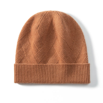 Pure Cashmere Wool Knitted Women's Hat