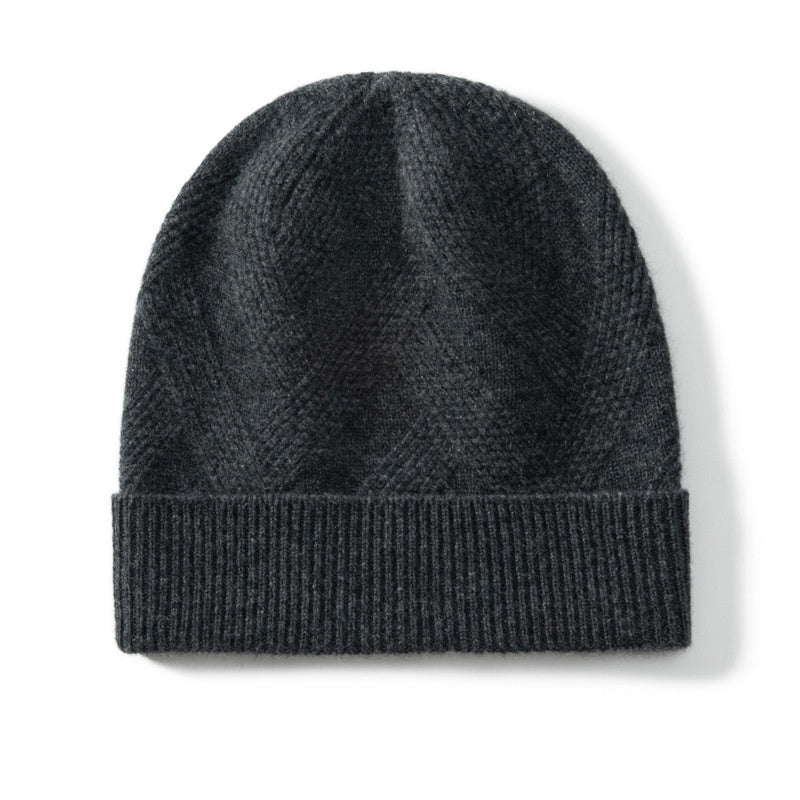 Pure Cashmere Wool Knitted Women's Hat