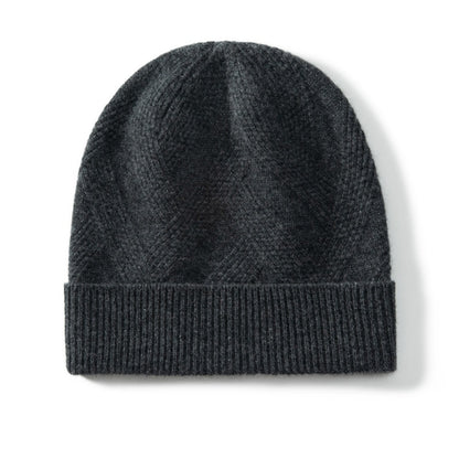 Pure Cashmere Wool Knitted Women's Hat