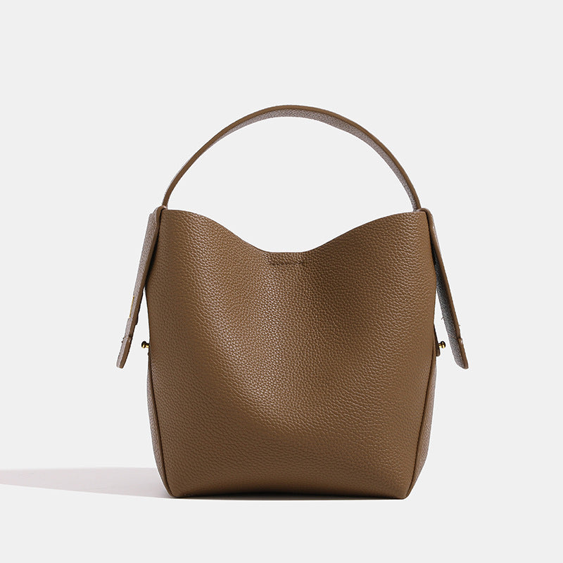 Simple Vintage Women Leather Handbag
